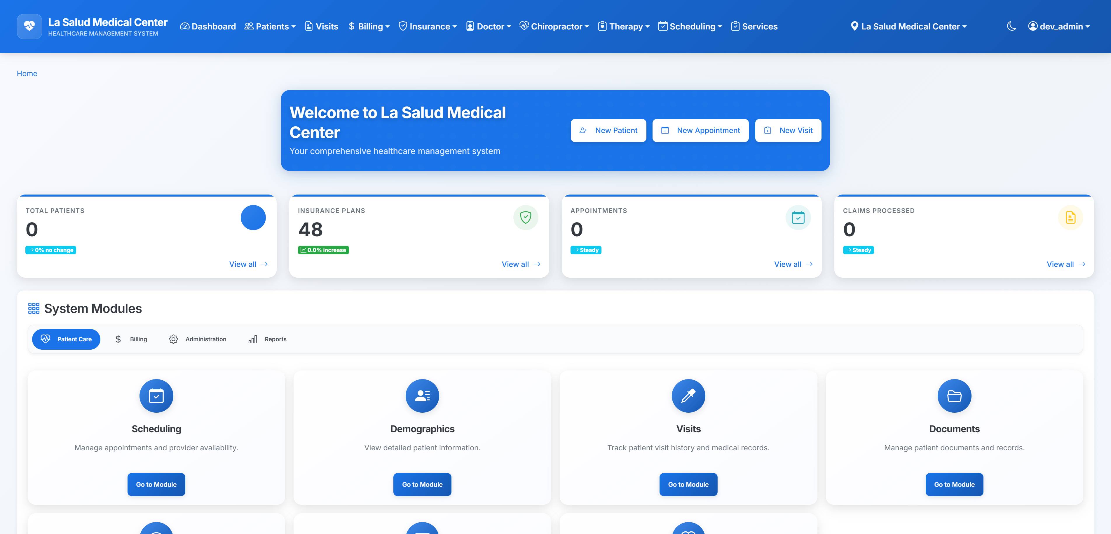Screenshot of a programming project dashboard interface